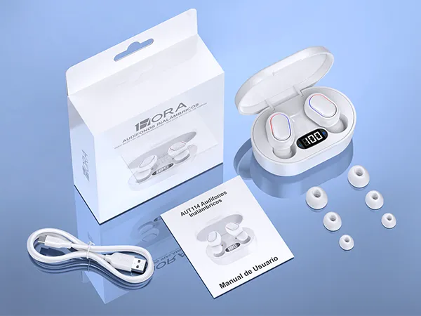 Audífonos Inalámbricos 1hora Bluetooth Color Blanco 25h