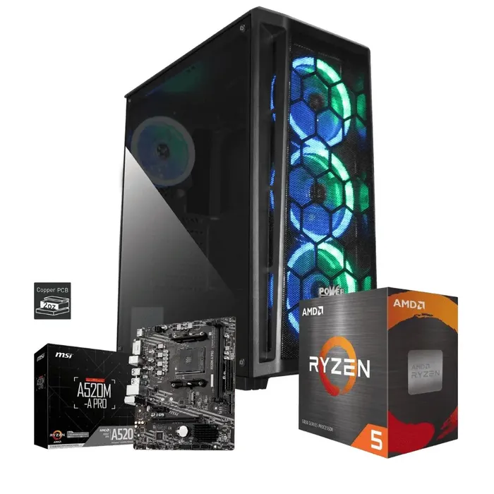 CPU Power Group R46162SM: Ryzen 5 4600G + 32GB + SSD 512GB	