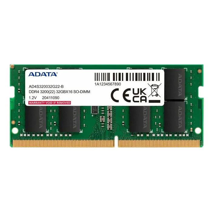 Adata Memoria Ram Portatil Ddr4 8gb Bus 3200	