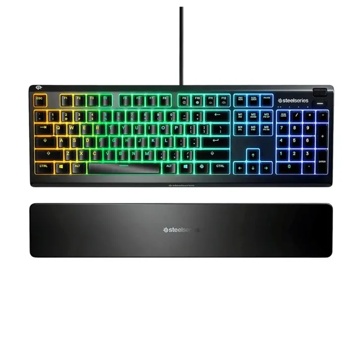 Teclado Alámbrico Gamer Steelseries Apex 3 Con Luces Rgb