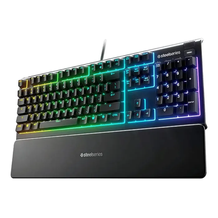 Teclado Alámbrico Gamer Steelseries Apex 3 Con Luces Rgb