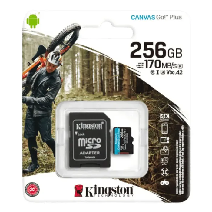 Memoria Micro Sd Kingston 256Gb Canvas Go! Plus	