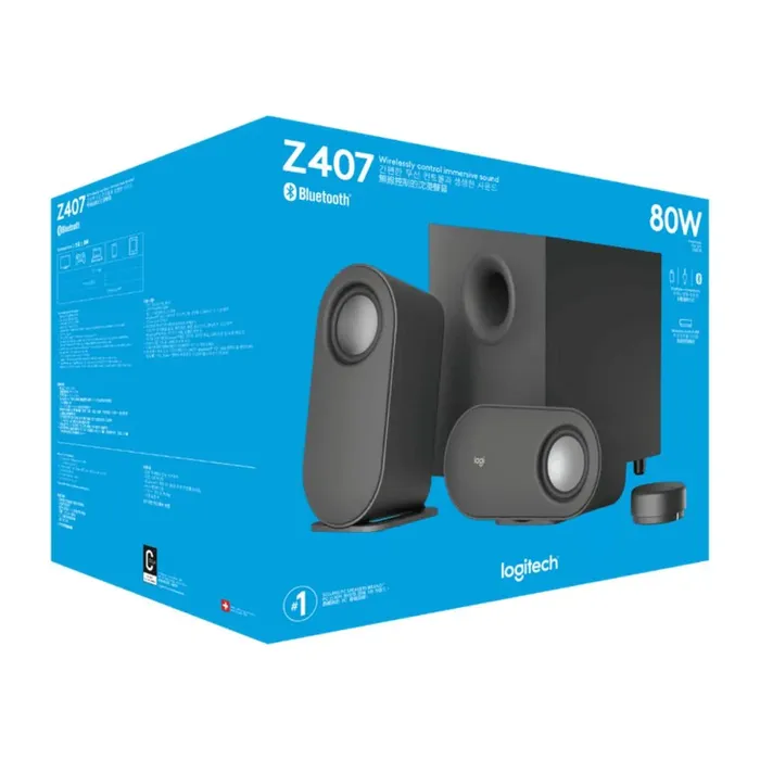 Parlante Logitech Z407 Bluetooth Con Subwoofer Y Control Inalámbrico