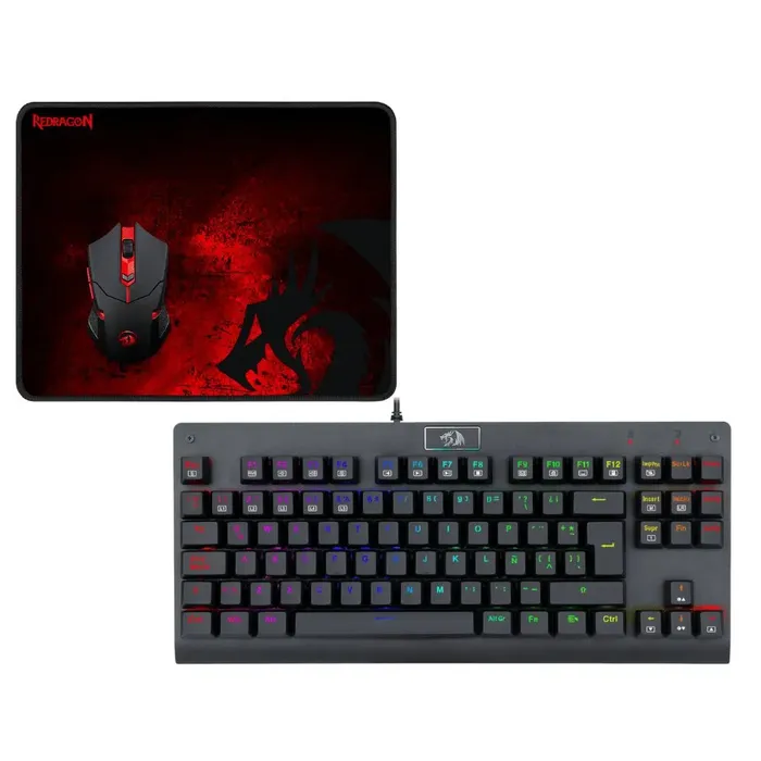 Combo Gamer: Teclado Redragon K568RGB + Mouse WiFi M601W