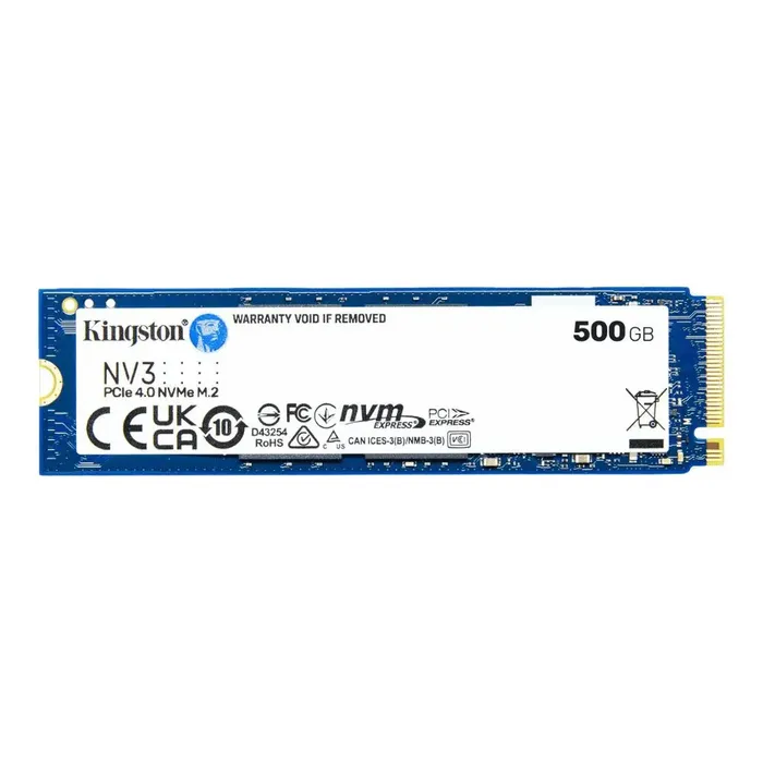 Unidad de estado sólido Kingston NV3 - M.2 2280 Interno - 500GB - PCI Express NVMe	