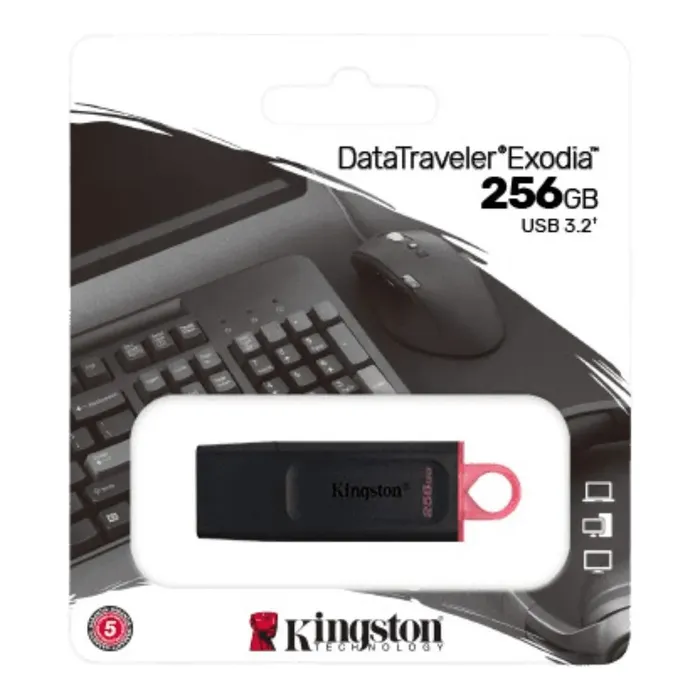 Unidad flash Kingston DataTraveler Exodia DTX - 256GB - USB 3.2	