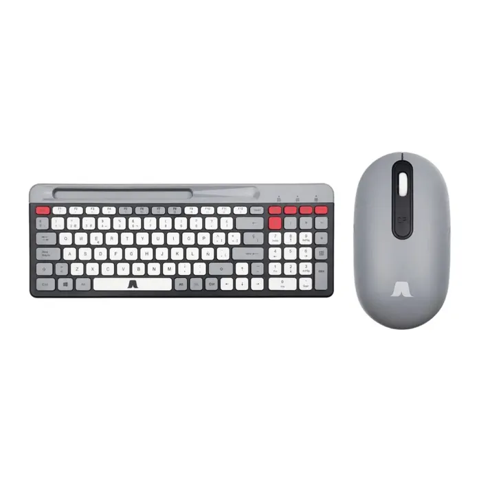 Combo Office Teclado+Mouse 2.4G, Stand 18″, Speakers RGB, Pad Gel