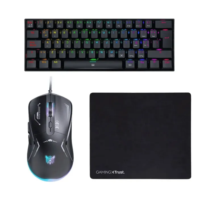 Combo Gamer Teclado K630RGB + Mouse CW917 + Pad GXT754