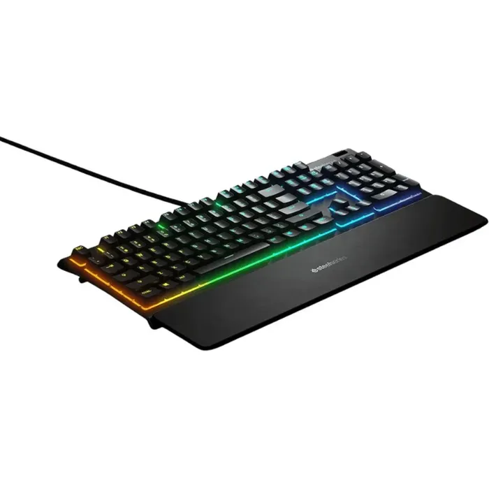 Teclado Alámbrico Gamer Steelseries Apex 3 Con Luces Rgb