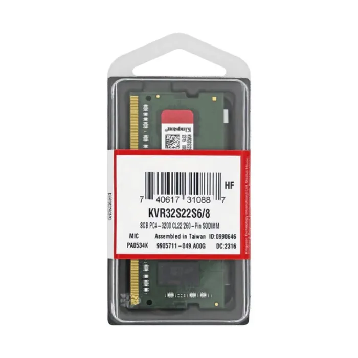 Módulo RAM Kingston ValueRAM para Mini PC, Portátil - 16GB - DDR4-3200/PC4