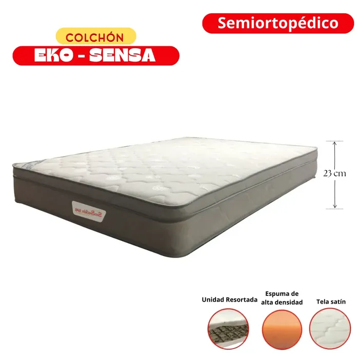 Colchón Semiortopédico Línea Eko-Sensa 140x190