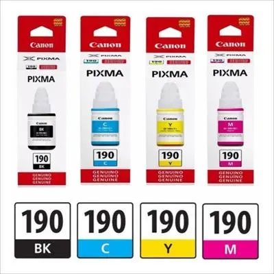 Tintas Canon190 (Kit X 4) Black, Cyan, Magenta, Yellow