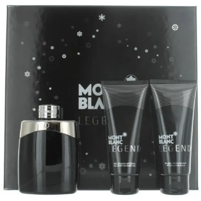 Perfume Mont Blanc Legend Set 3 Pzas 3.4 Edt Men