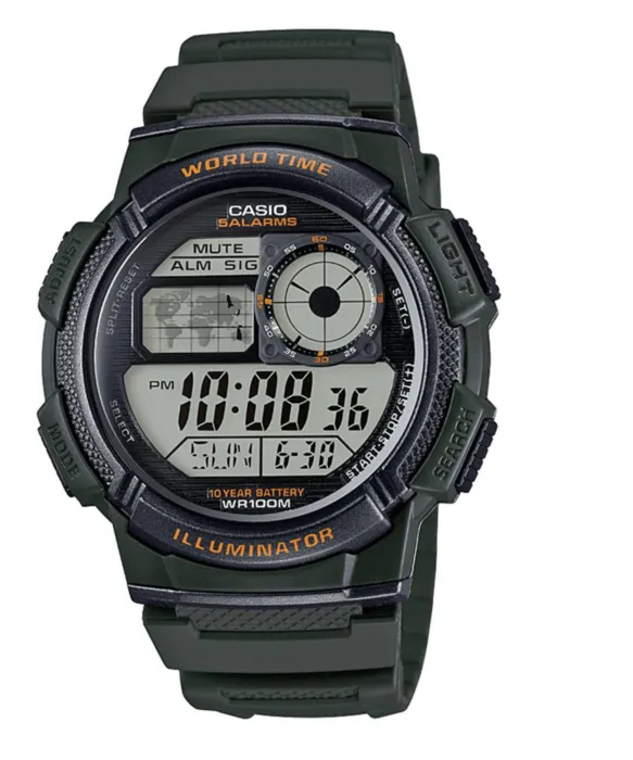 Reloj Casio Para Hombre Resina Original Ae-1000w-3avdf