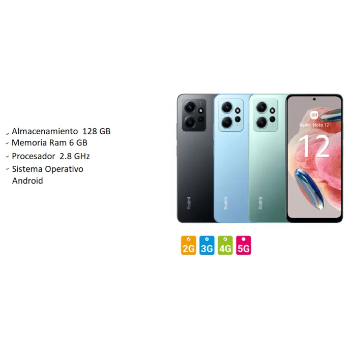 Celular Xiaomi Note 12 128GB 6RAM 4G Verde