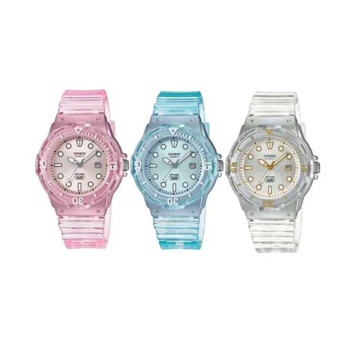 Reloj Casio Resina Transparente para mujer LRW-200HS-2EVDF