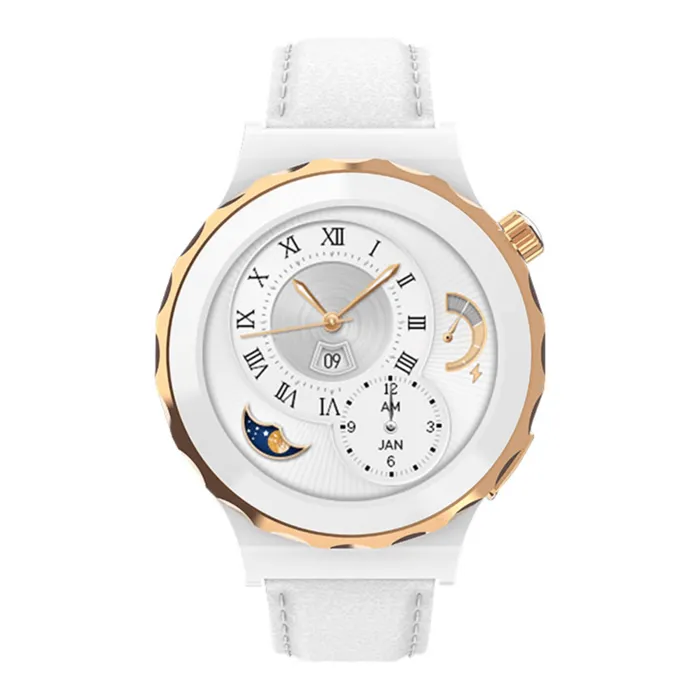 Reloj Inteligente G TIDE Modelo Anita Pulso Blanco Dorado Reloj Inteligente G-TIDE Modelo Anita Pulso Blanco-Dorado