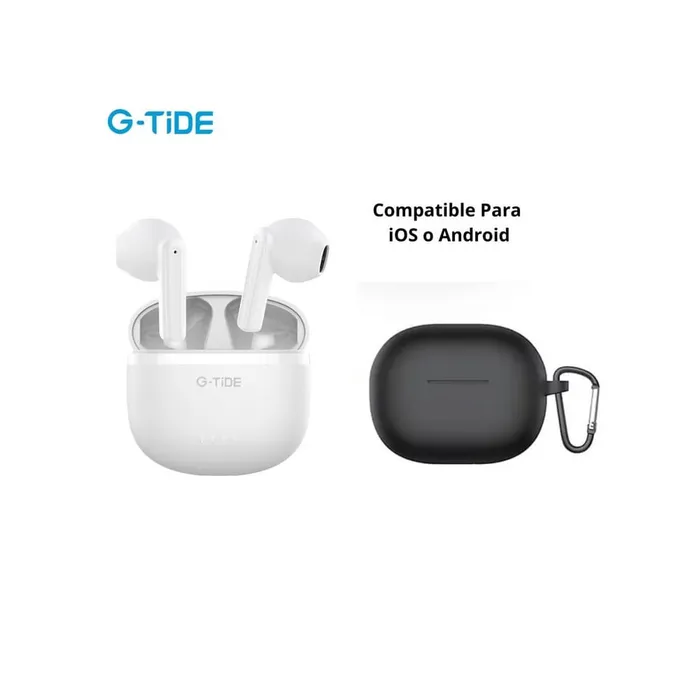 Audífonos Inalámbricos G-Tide L1 blancos