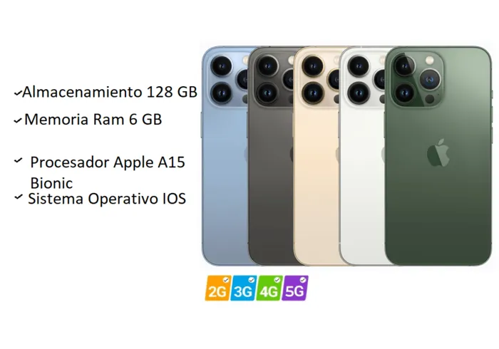 Celular Iphone 13 Pro 128GB Blanco Reacondicionado