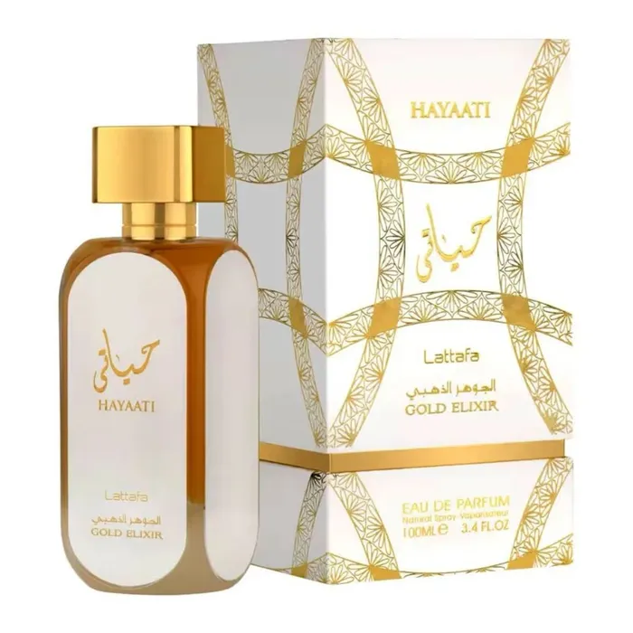 Perfume Lattafa Hayaati Gold Elixir unisex de 100 ml 3,4 FL