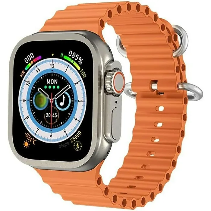 Reloj Inteligente Smart Watch S8 Ultra Color Naranja  + Audifonos Genericos