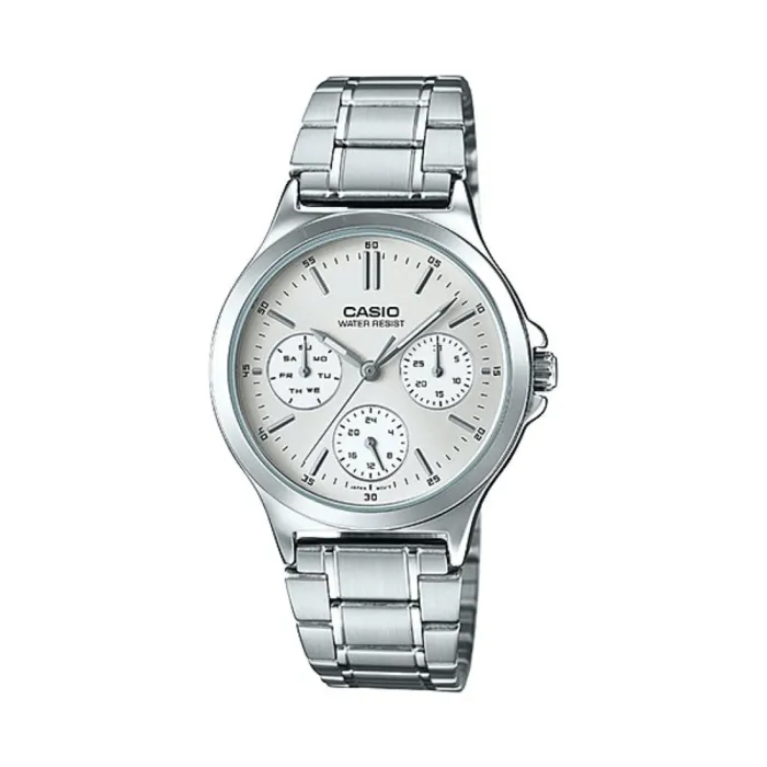 Reloj Casio Para Mujer Acero Original Ltp-v300d-7audf