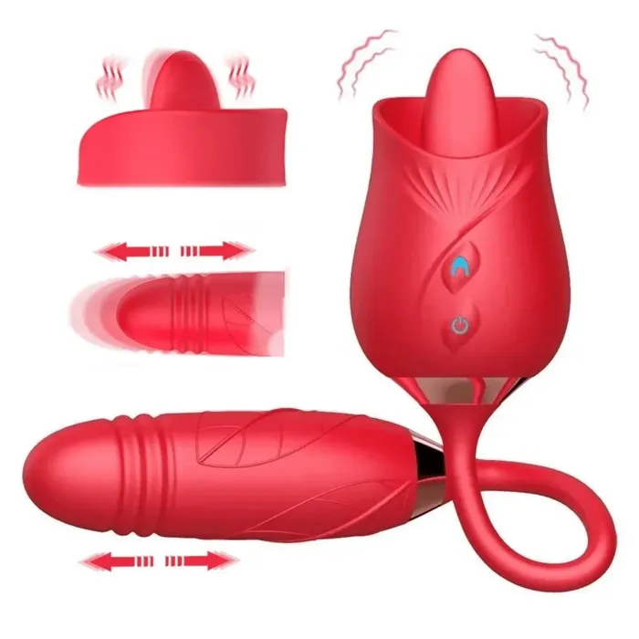 Vibrador sube y baja (Flor de Loto)