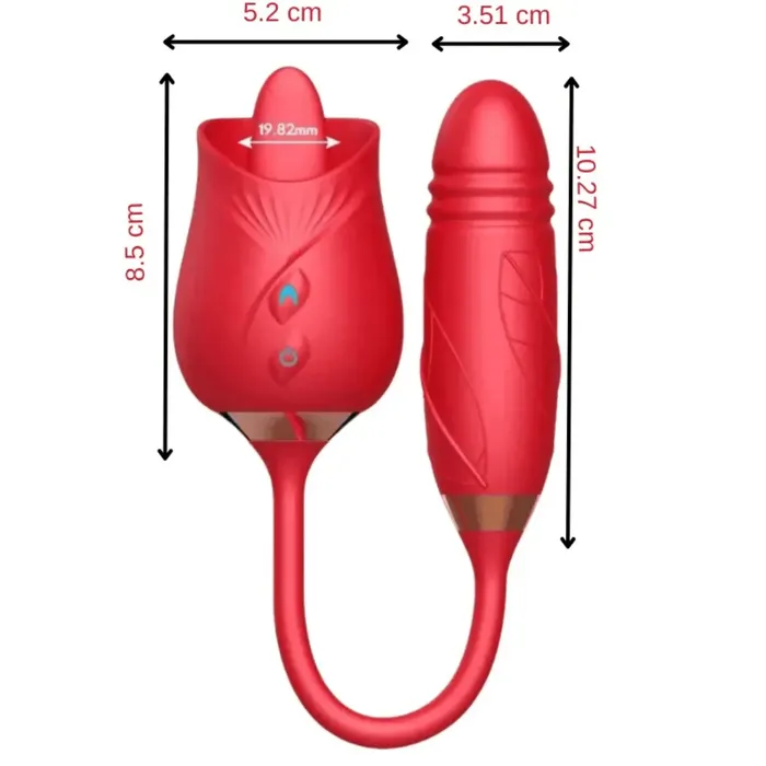 Vibrador sube y baja (Flor de Loto)