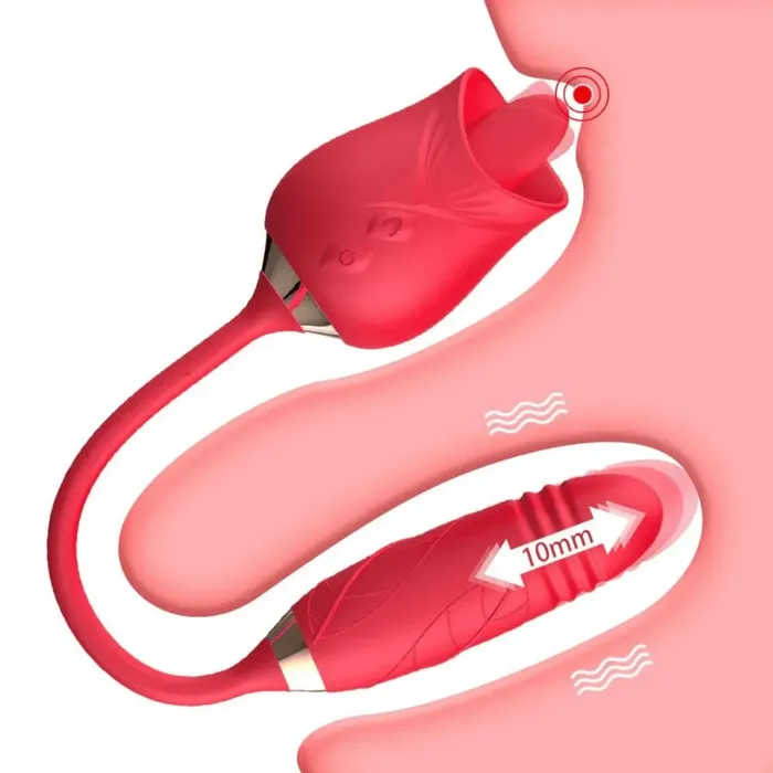 Vibrador sube y baja (Flor de Loto)