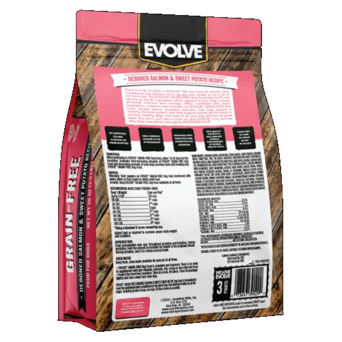 Comida Para Perros Evolve Grain Free Salmon 3.5 Lb