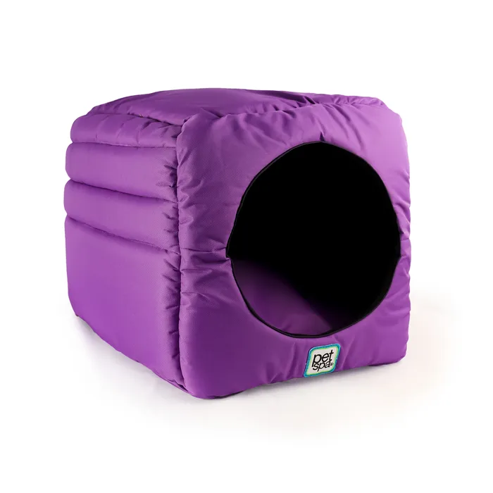 Cama Pet Spa Tipo Cubo 45x45x45 Morado