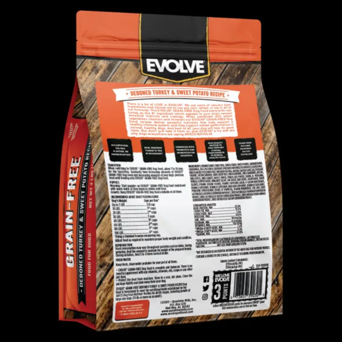 Comida Para Perros Evolve Grain Free Turkey 4 Lb