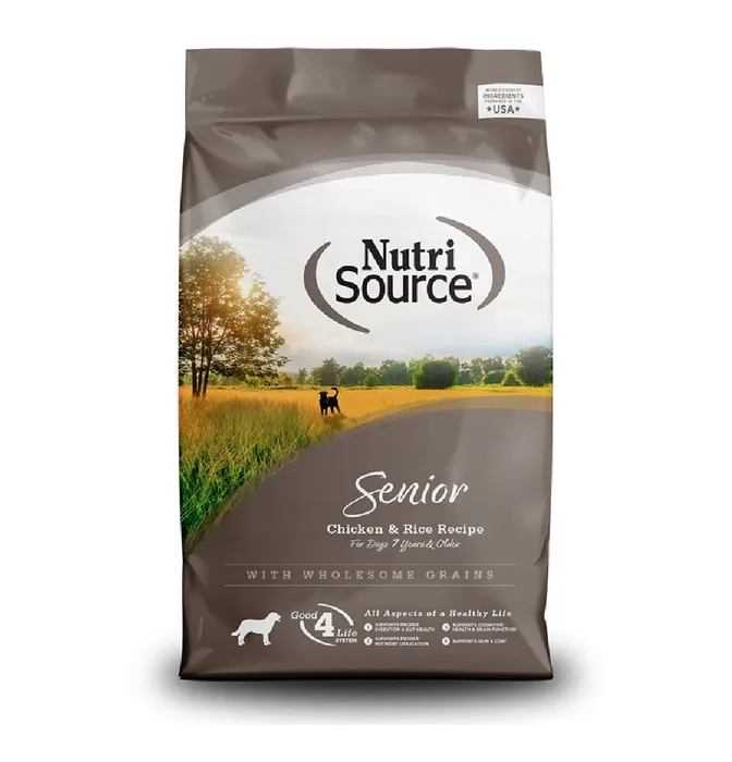 Comida Para Perros Nutrisource Senior Chicken & Rice 6,8 Kg