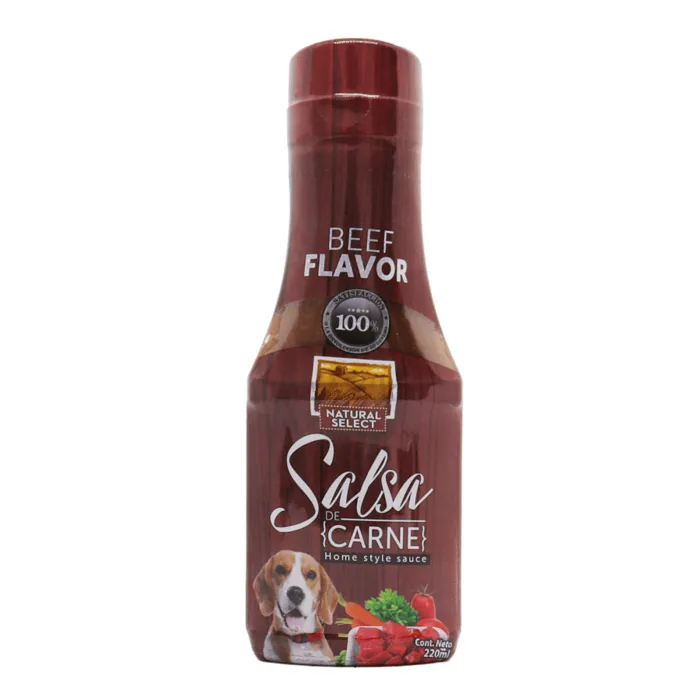 Salsa Snack Para Perros Natural Select Carne 180 Ml