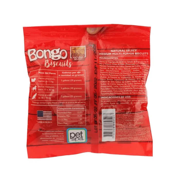 Galletas Para Perro Bongo Parrillada 100 Gr