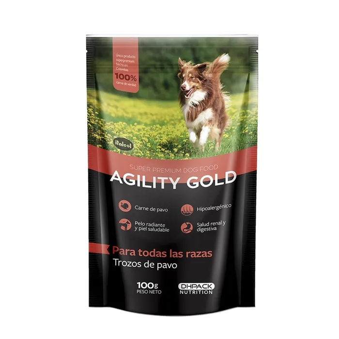 Agility Gold Pouch Trozos De Pavo 100Gr