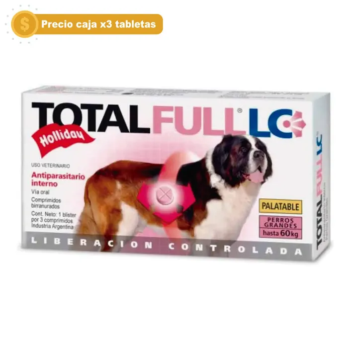 Antiparasitario Para Perros Holliday Total FLC Raza Grande