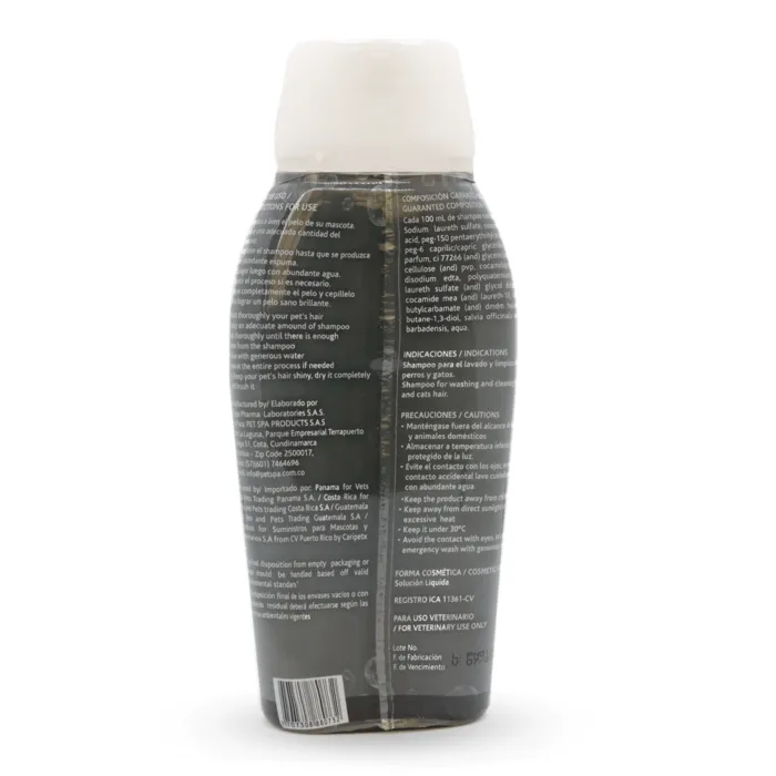 Shampoo Pet Spa Para Perros Pelo Negro 400 Ml Shampoo Pet Spa Para Perros Pelo Negro 200 Ml