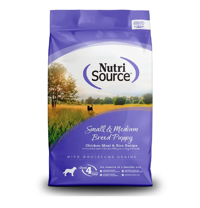 Comida Para Perros Nutrisource Small & Medium Breed Puppy Chicken & Rice 13,6 Kg