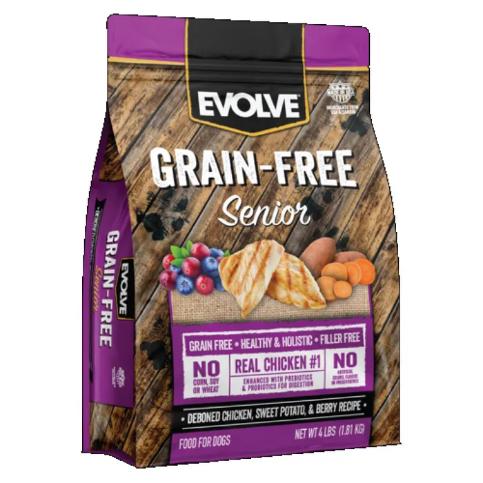 Comida Para Perros Evolve Grain Free Senior Chicken 4 Lb