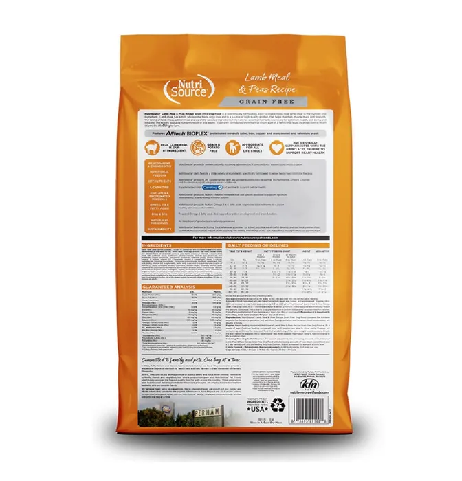 Comida Para Perros Nutrisource GF Lamb 2,2 Kg