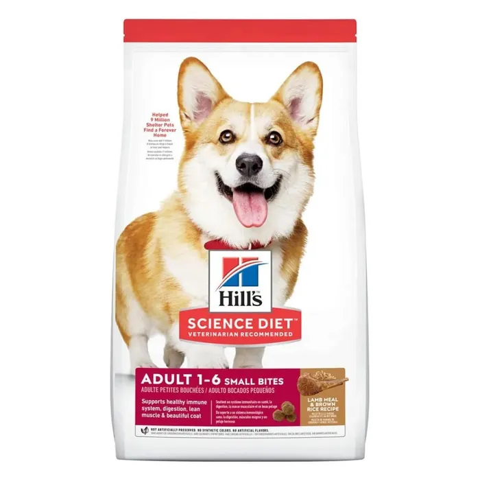 Comida Para Perros Hills Adult Small Bites Lamb Meal & Rice 15.5 Lb