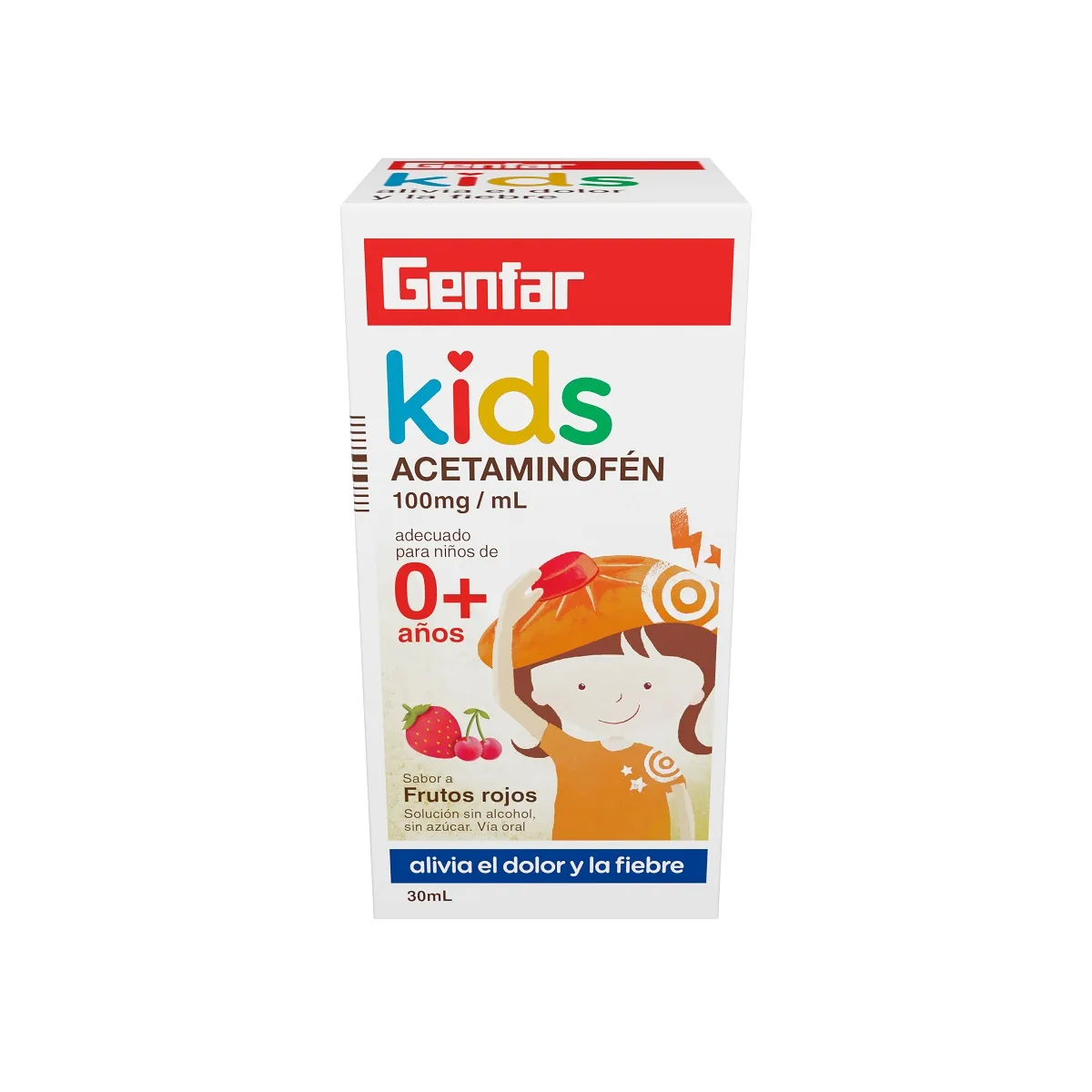 Acetaminofen Genfar Kids Jarabe 0+ Caja X30 Ml