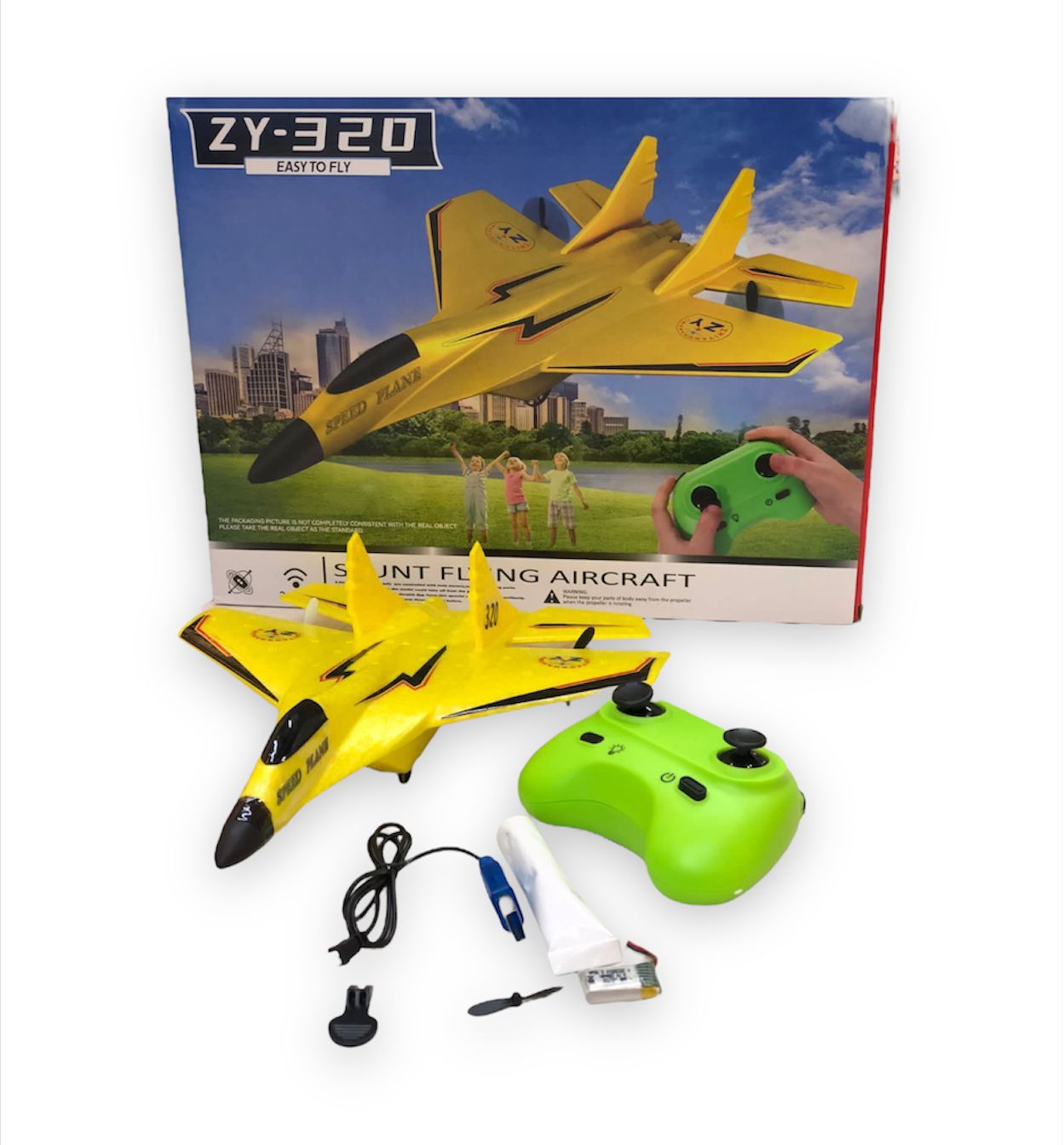 Avión planador a control remoto modelo zy320 de juguete 