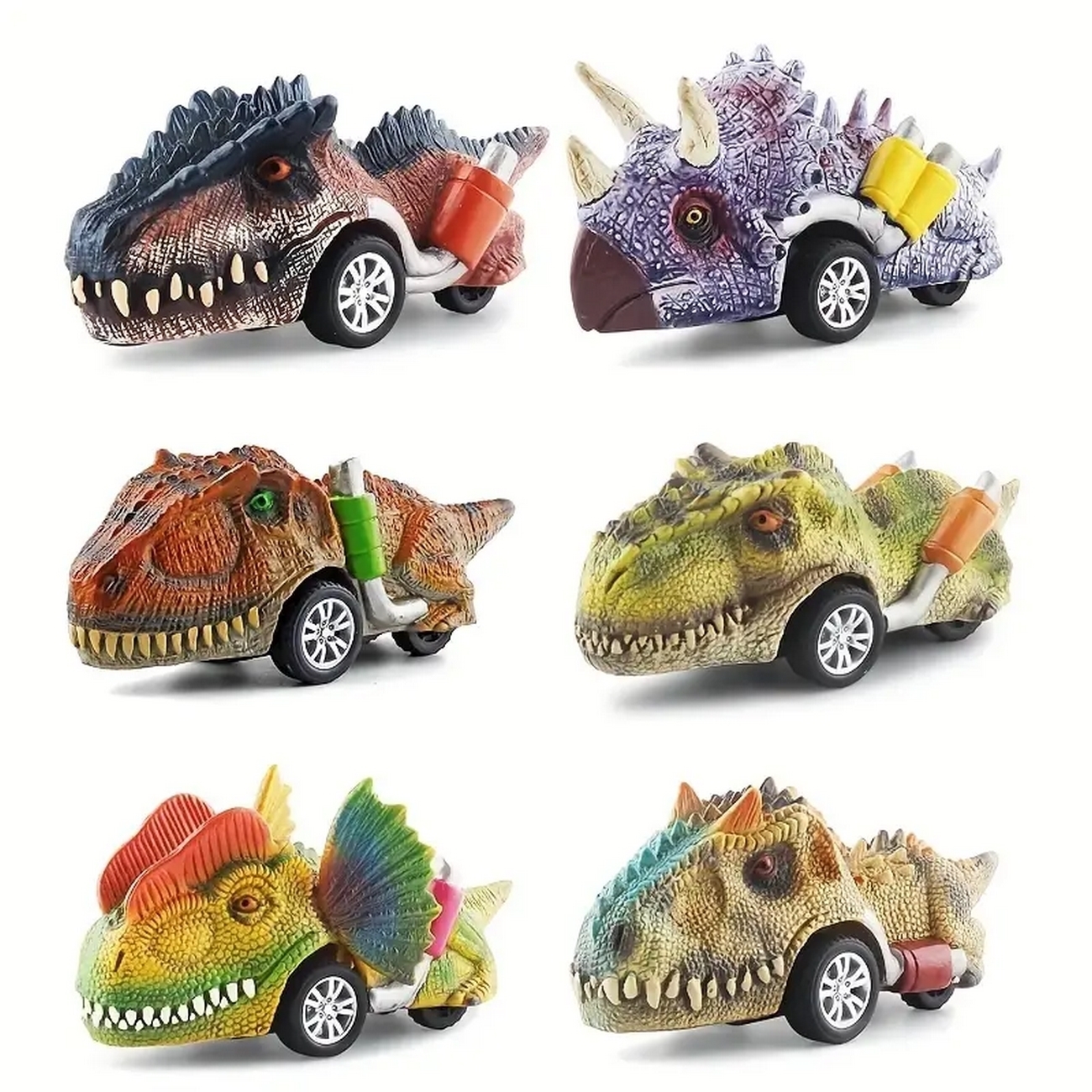 Carro Monster Dinosaurio Cuerda Coleccionable Juguete Niños