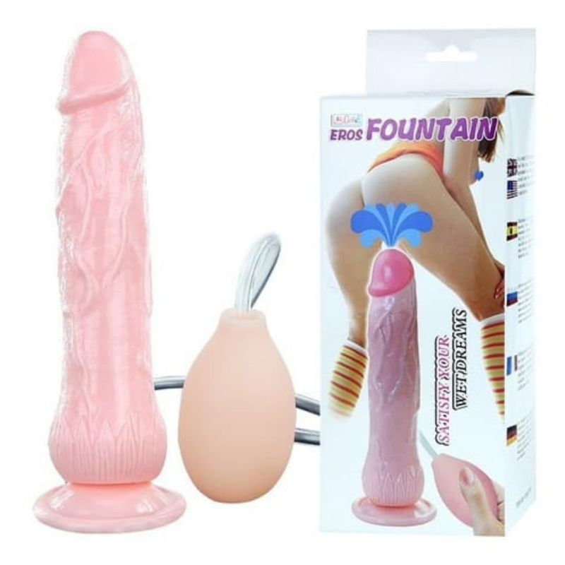 Vibrador pene dildo consolador realista eyaculador squirt eros