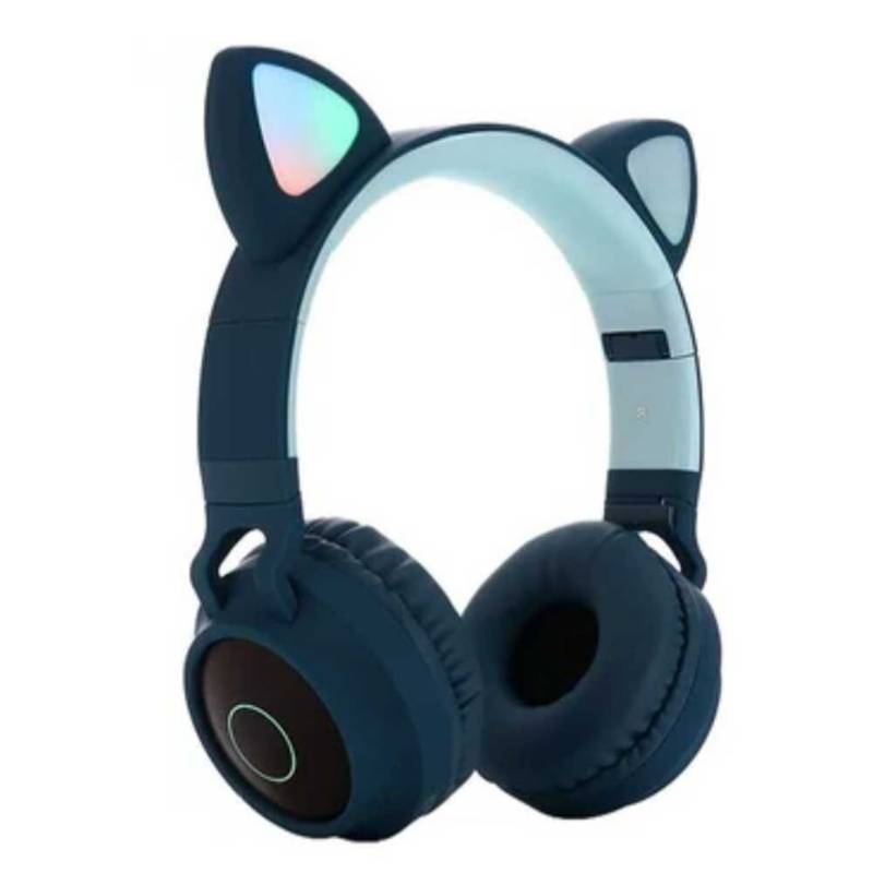 Audífonos bluetooth con orejas de gato