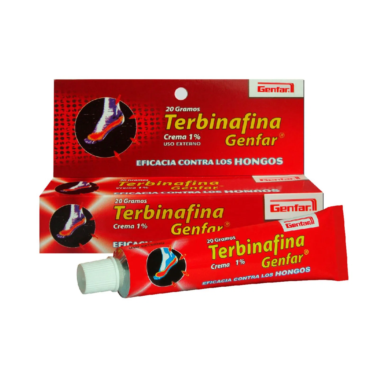 Terbinafina GENFAR 1% Crema Caja 20 G