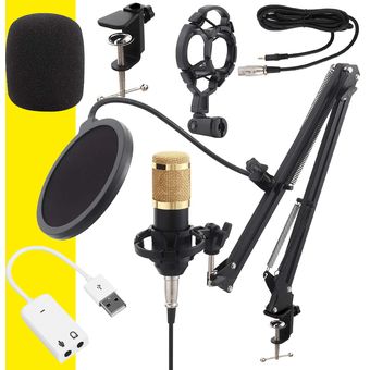 Micrófono Condensador Estudio Profesional Voz E Instrumentos