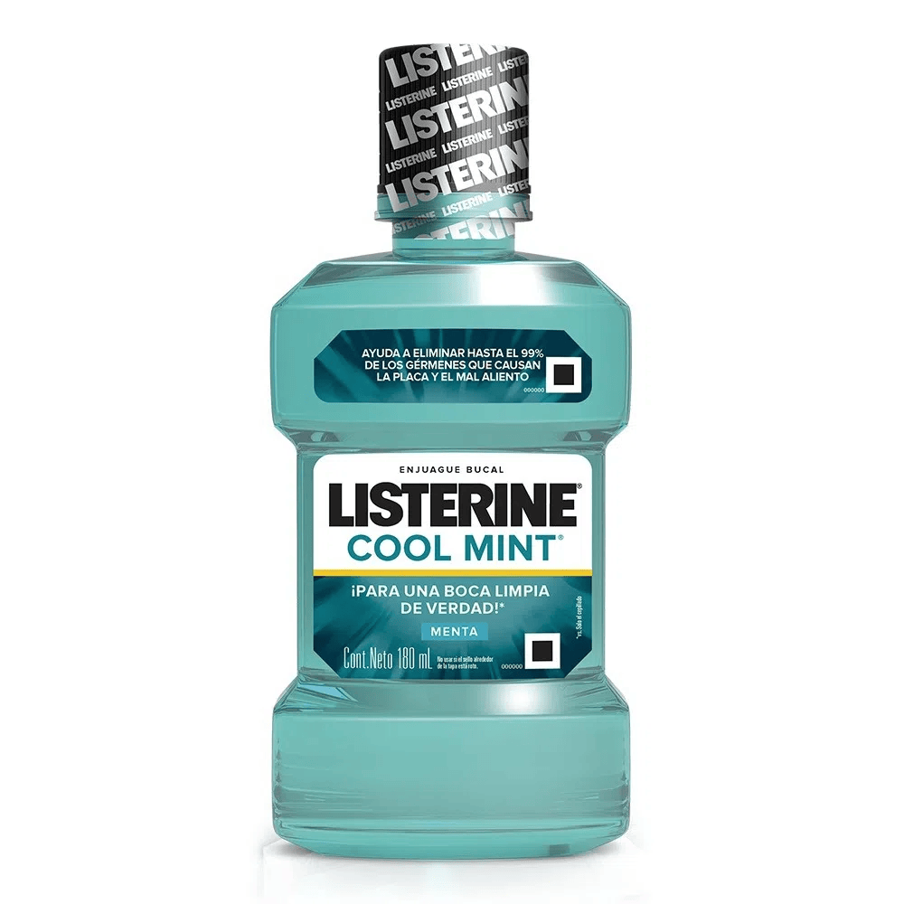 Listerine Cool Mint Frasco X 180Ml - 2 Unidades